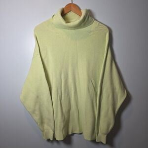 Free People Softly Structured Tunic Sweater Size Small - Light Bright Green‎